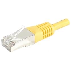 Cordon Cat 6, SSTP Jaune - 0.50m - Connectique réseau - 0