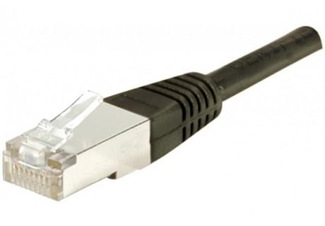 Patch RJ45 cat6 FTP 15cm Noir - Connectique réseau - grosbill-pro.com - 0