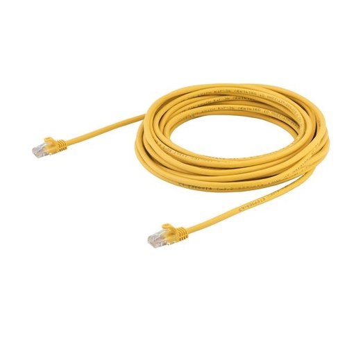 10m Yellow Snagless Cat5e Patch Cable - Achat / Vente sur grosbill-pro.com - 2