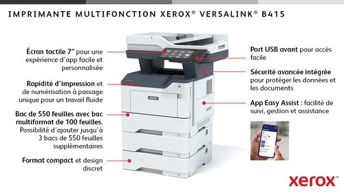 VERSALINK B415 A4 47PPM DUPLEX - Achat / Vente sur grosbill-pro.com - 4