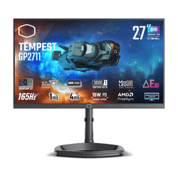 Grosbill Ecran PC Cooler Master GP2711 27" QHD 165Hz/MiniLED VA/HDR/USB-C/KVM/FS