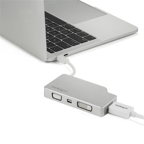 4-in-1 USB-C to VGA DVI HDMI or mDP - Achat / Vente sur grosbill-pro.com - 4