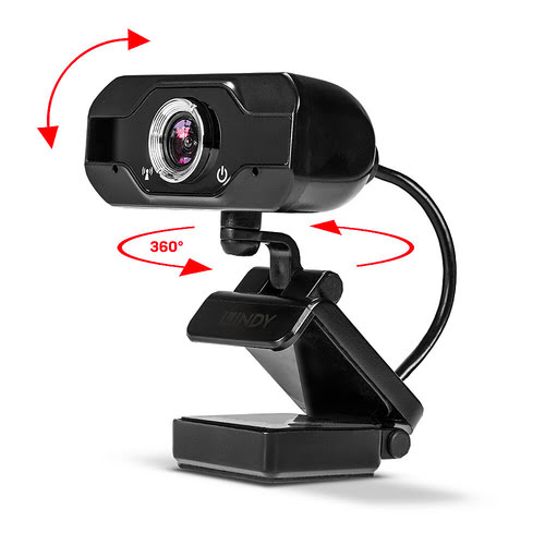 LINDY Full HD 1080p Webcam with Microphone - Achat / Vente sur grosbill-pro.com - 2