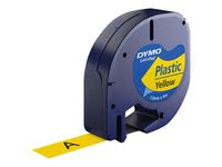 Grosbill Papier imprimante Dymo LetraTAG Transfert textile Noir/Jaune