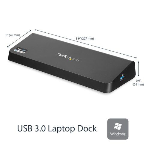 4K Laptop Docking Station DP HDMI USB 3 - Achat / Vente sur grosbill-pro.com - 2