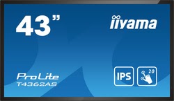 Grosbill Affichage collaboratif Iiyama T4362AS-B1 42.5" 4K/IPS/TACTILE/ANDROID/LAN