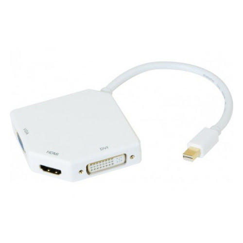 Adaptateur Mini DP 1.1 vers VGA/DVI/HDMI