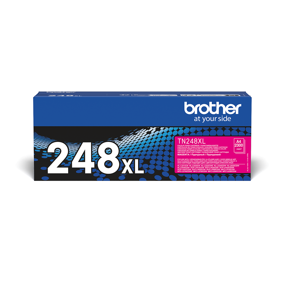 Toner Magenta TN-248XLM pour imprimante Laser Brother - 0