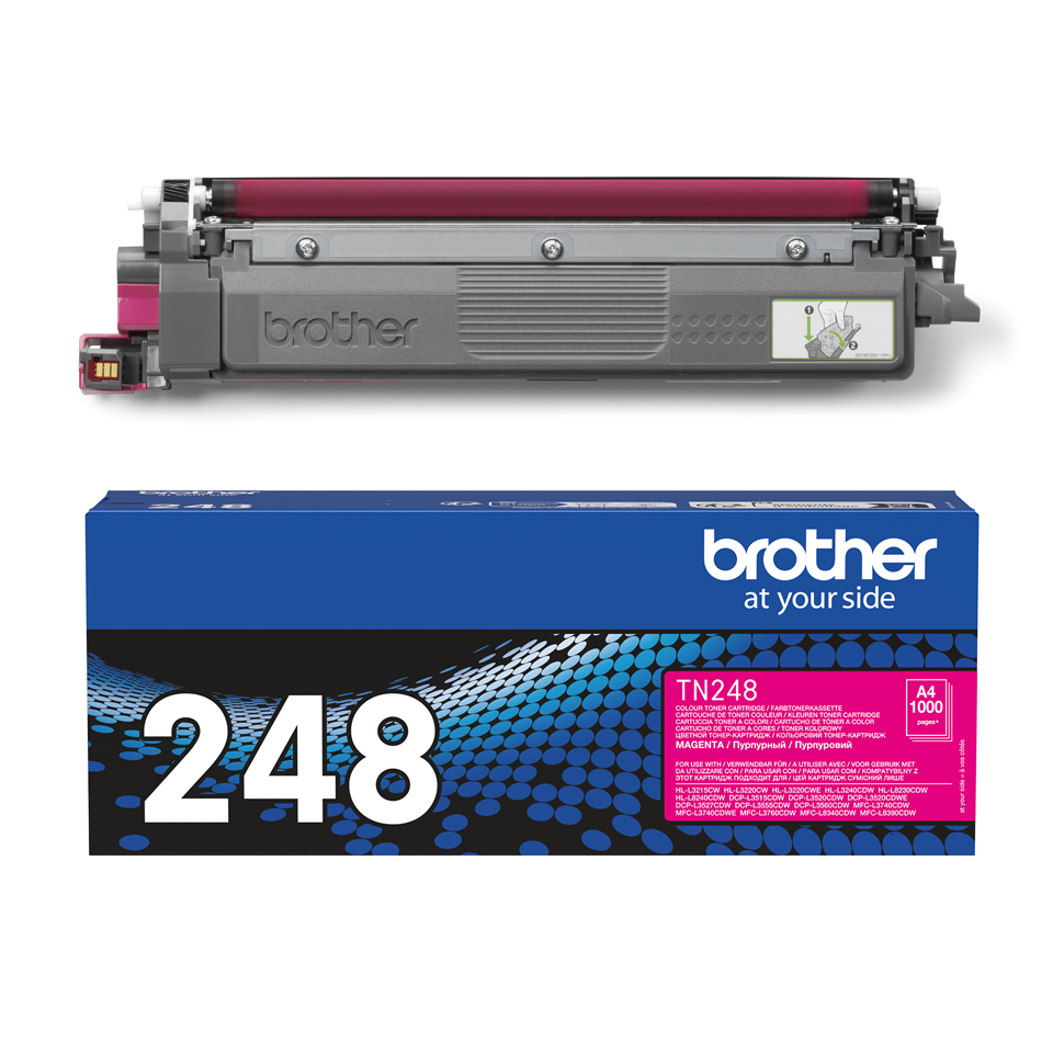 Toner Magenta TN-248M pour imprimante Laser Brother - 2