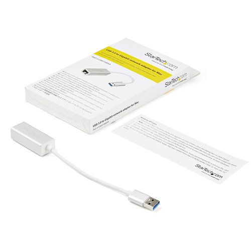 USB 3 to Gigabit Network Adapter -Silver - Achat / Vente sur grosbill-pro.com - 3