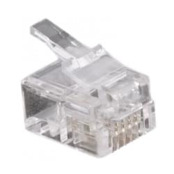 Connecteur RJ11 4/6 brins (sachet de 10) - Connectique réseau - 0