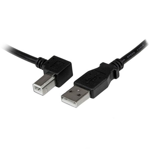 2m USB 2.0 A to Left Angle B Cable M/M - Achat / Vente sur grosbill-pro.com - 0