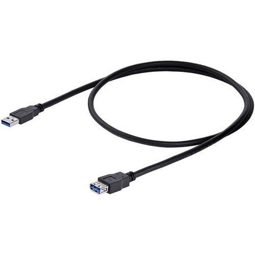 1m Black USB 3.0 Extension Cable M/F - Achat / Vente sur grosbill-pro.com - 3