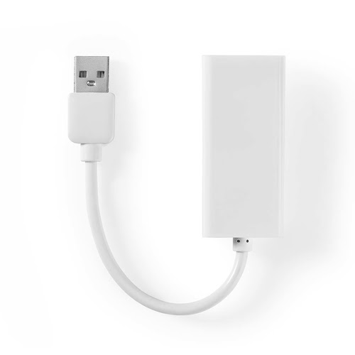 Adaptateur USB 2.0 vers RJ 45 - Blanc  - Connectique PC - 1