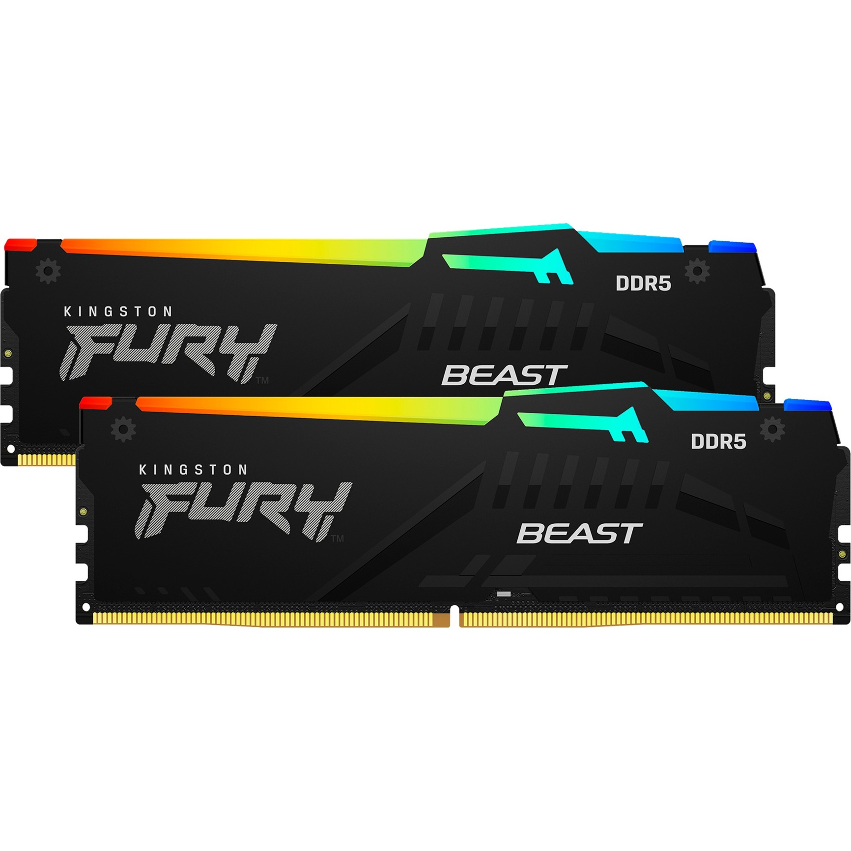 Kingston Fury Beast 32Go RGB (2x16Go) DDR5 6000MHz - Mémoire PC Kingston sur grosbill-pro.com - 1