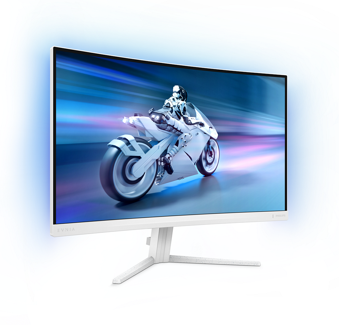 Grosbill Ecran PC Philips Evnia 27" CURVE FHD/180Hz/Fast-VA/0.5ms/Ambiglow#