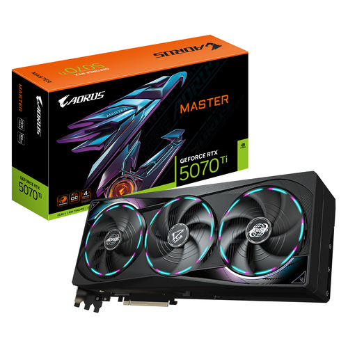 Gigabyte AORUS GeForce RTX 5070 Ti MASTER 16G - Carte graphique - 0