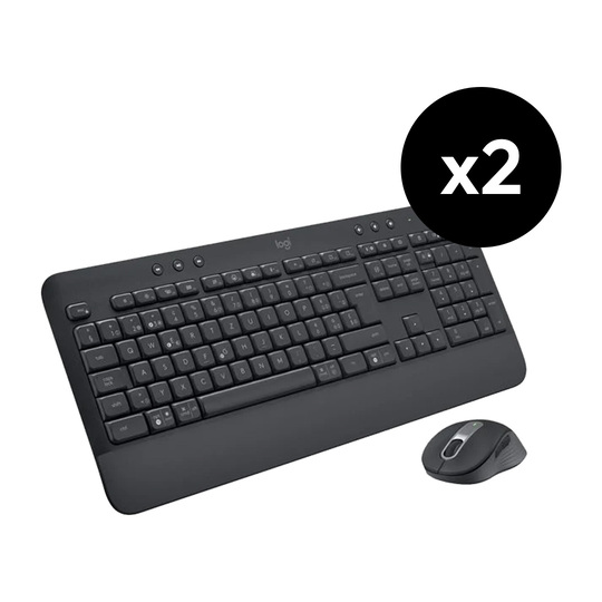 Logitech MK650 Graphite Signature (x2) - Pack Clavier/Souris - 0