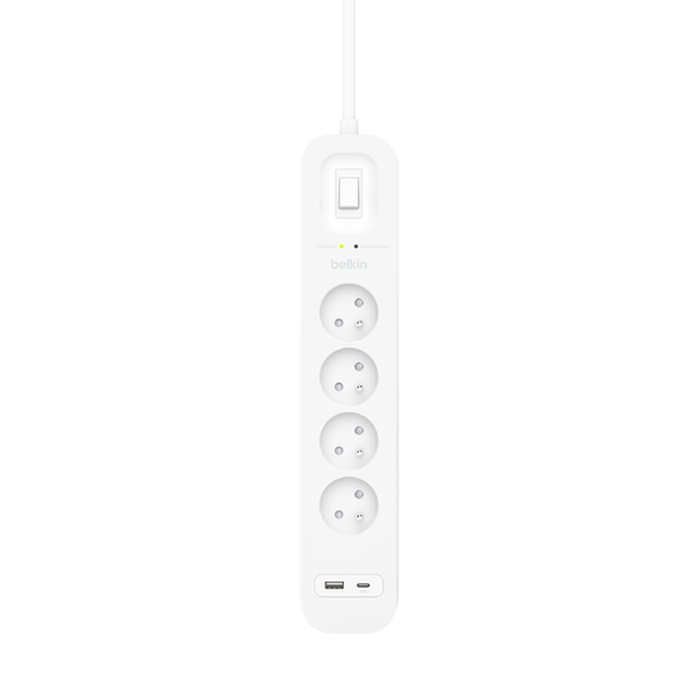 Surge Protection with USB C 4 Outlet - Achat / Vente sur grosbill-pro.com - 1