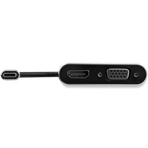 USB C to VGA and HDMI Adapter - Aluminum - Achat / Vente sur grosbill-pro.com - 3