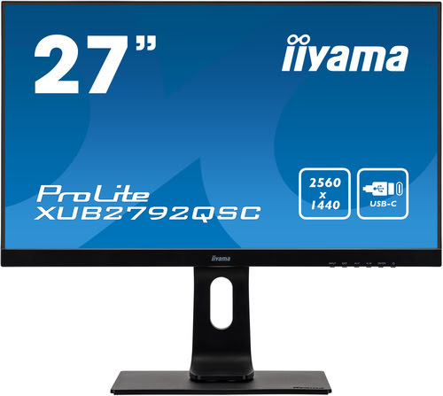 Grosbill Ecran PC Iiyama PROLITE XUB2792QSC-B1 27" WQHD/IPS/75Hz/HDMI/TypeC
