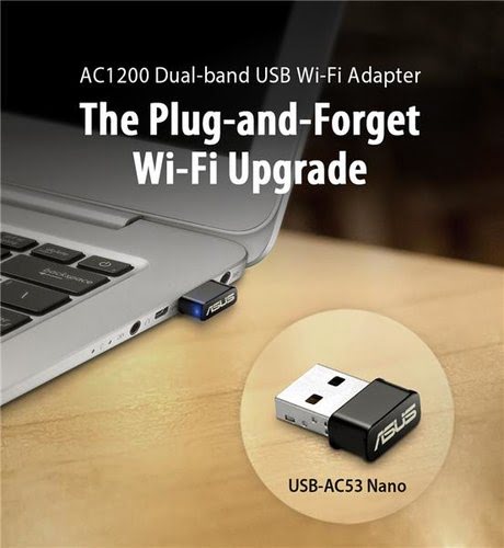 Asus Clé USB WiFi 5 AC - USB-AC53 Nano - Carte réseau Asus - 7