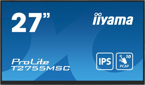 Grosbill Ecran PC Iiyama T2755MSC-B1 27" FHD 60HZ IPS HDMI DP