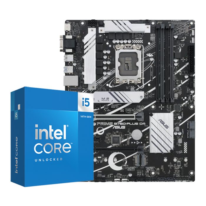 Grosbill Kit Upgrade PC Asus BUNDLE PRIME B760-PLUS D4 + Core i5-14600KF