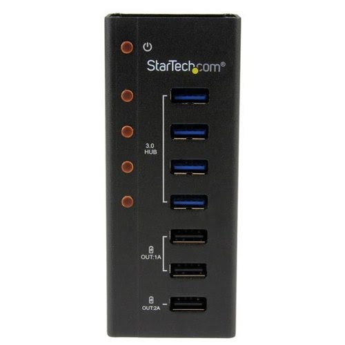 4 Port USB 3.0 Hub plus 3 Charging Ports - Achat / Vente sur grosbill-pro.com - 1