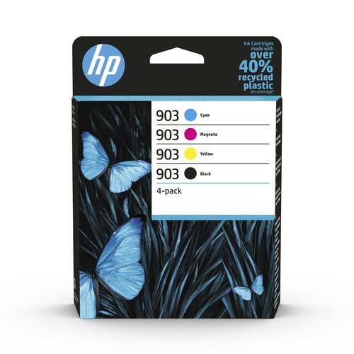 - Noir, Cyan, Magenta, Jaune - 6ZC73AE pour imprimante  HP - 4