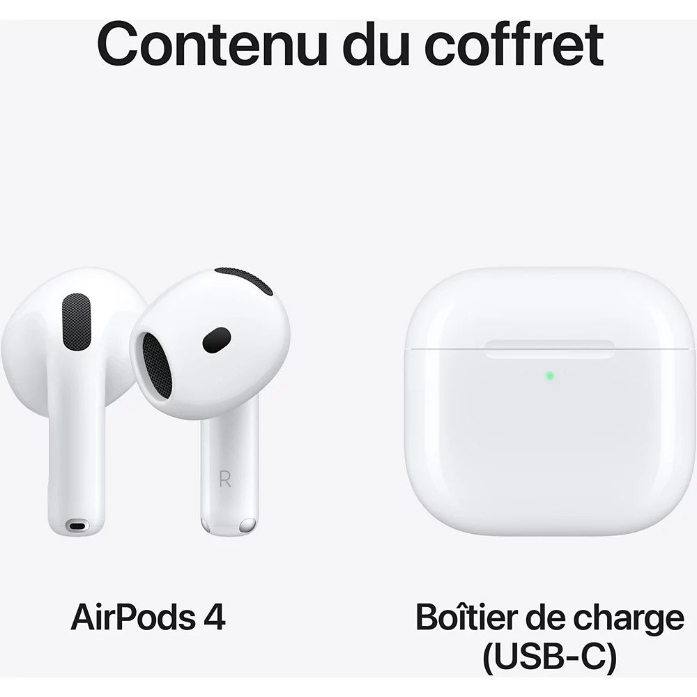 Ecouteur AirPods 4 - Accessoire téléphonie Apple - grosbill-pro.com - 7