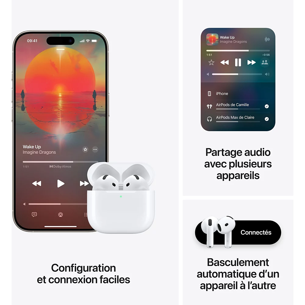 Ecouteur AirPods 4 - Accessoire téléphonie Apple - grosbill-pro.com - 6