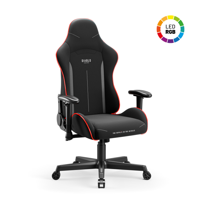 Diablo Chairs  X-Starter LED Noir - Siège PC Gamer - grosbill-pro.com - 2