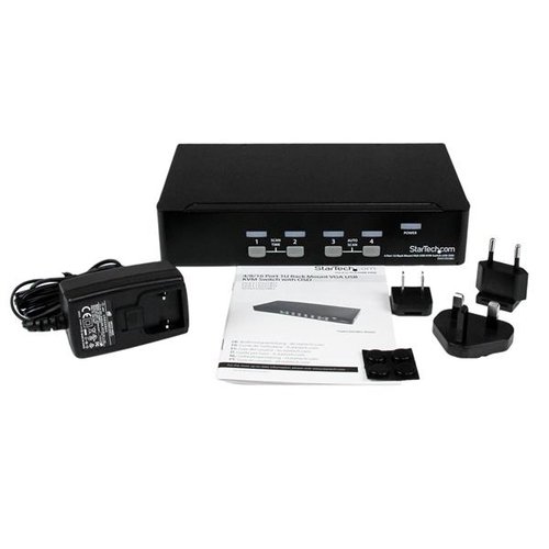 4 Port 1U Rackmount USB KVM Switch - Achat / Vente sur grosbill-pro.com - 3