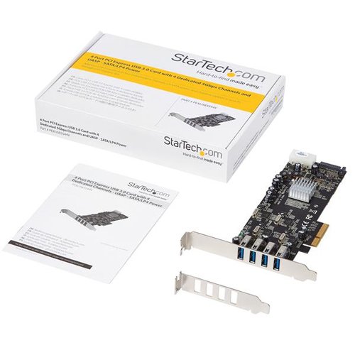 4 Port PCIe USB 3.0 Card w/4 Channels - Achat / Vente sur grosbill-pro.com - 5