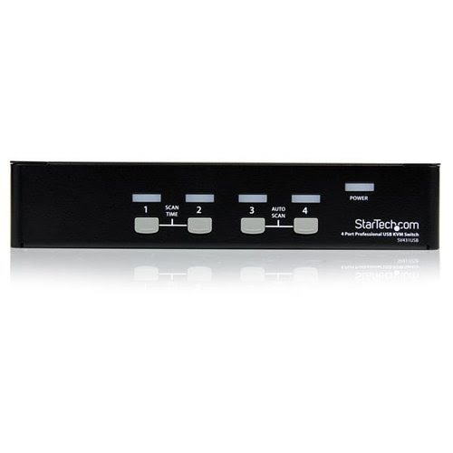 4 Port VGA USB KVM Switch with Hub - Achat / Vente sur grosbill-pro.com - 1