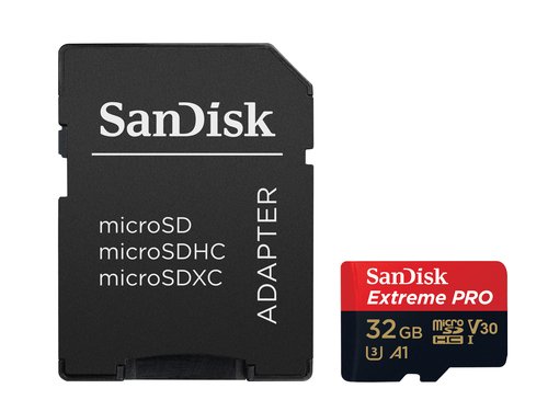 Extreme Pro microSDHC 32GB+SD Adapter - Achat / Vente sur grosbill-pro.com - 2