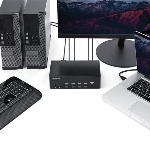 KVM Switch/USB Hub4 Dual Monitor Display - Achat / Vente sur grosbill-pro.com - 4