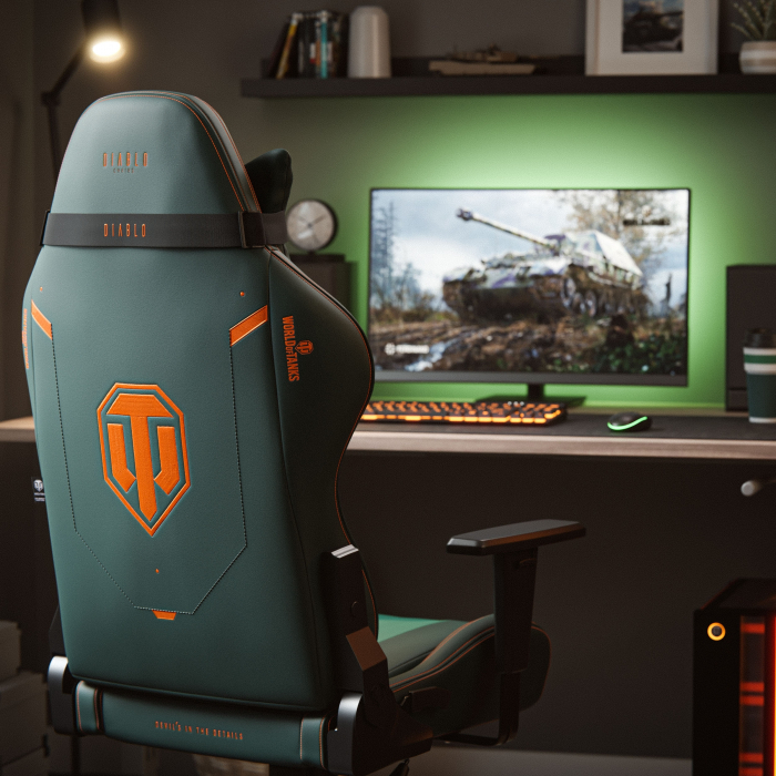 Diablo Chairs  X-One 2.0 Vert - Siège PC Gamer - grosbill-pro.com - 7