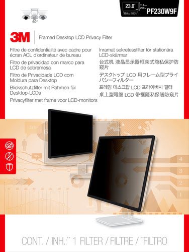 3M Framed PrivacyFilter 23.0" WS Monitor - Achat / Vente sur grosbill-pro.com - 1