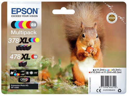 Ink/378XL+478XL Squirrel CMYKRG - Achat / Vente sur grosbill-pro.com - 1