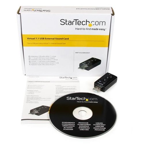 Virtual 7.1 USB Stereo Audio Adapter - Achat / Vente sur grosbill-pro.com - 3