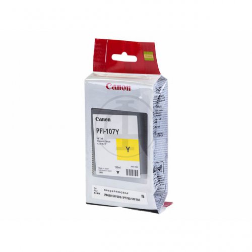 Cartouche Jaune PFI-107Y - 6708B001 pour imprimante  Canon - 0