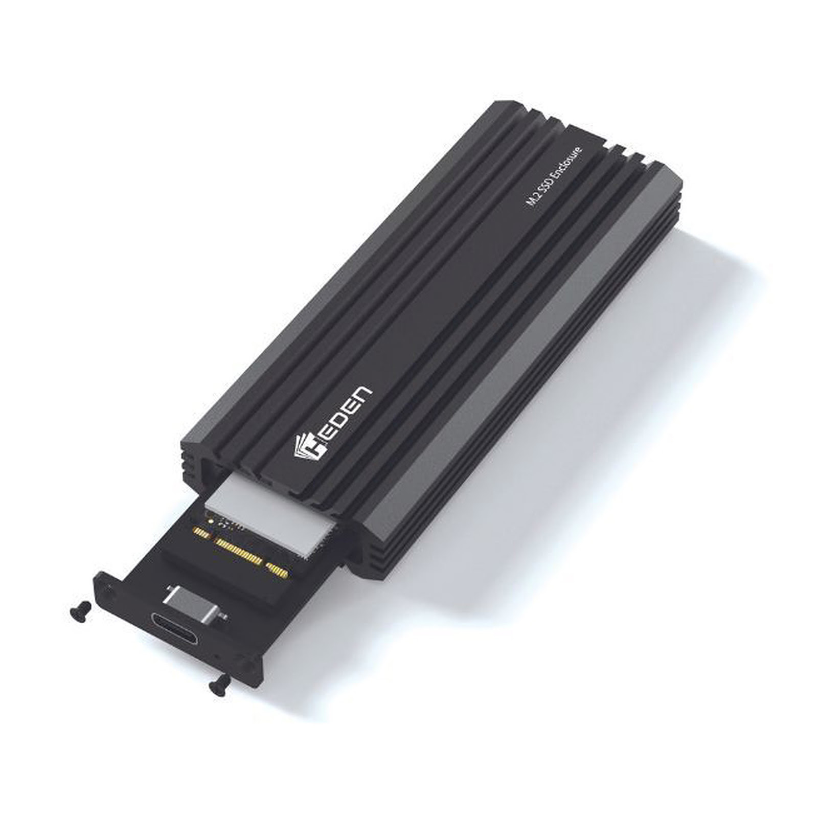 Boîtier de disque dur - Boîtier SSD USB-C externe pour M.2 NVME et SATA M.2  - Boîtier