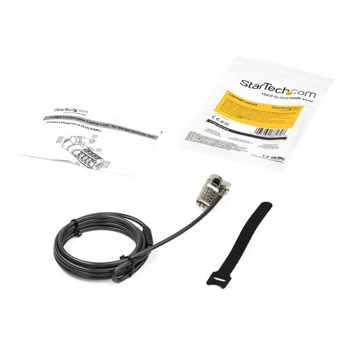 Laptop Cable Lock - For Wedge Lock Slot - Achat / Vente sur grosbill-pro.com - 3