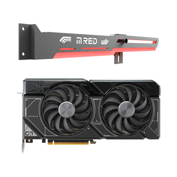 Asus DUAL-RTX4070-O12G + Support VGA ARGB M.RED - Carte graphique - 0