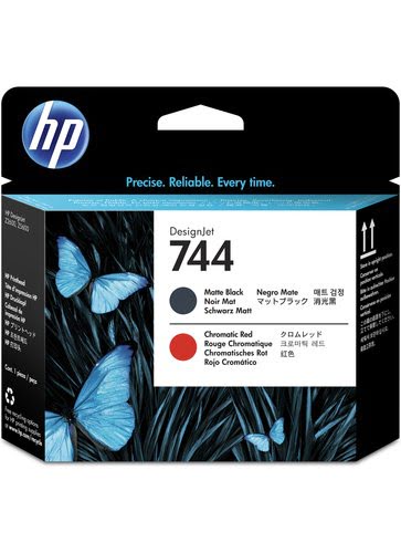 HP Ink/744 Matte Black+Red Printhead - Achat / Vente sur grosbill-pro.com - 1