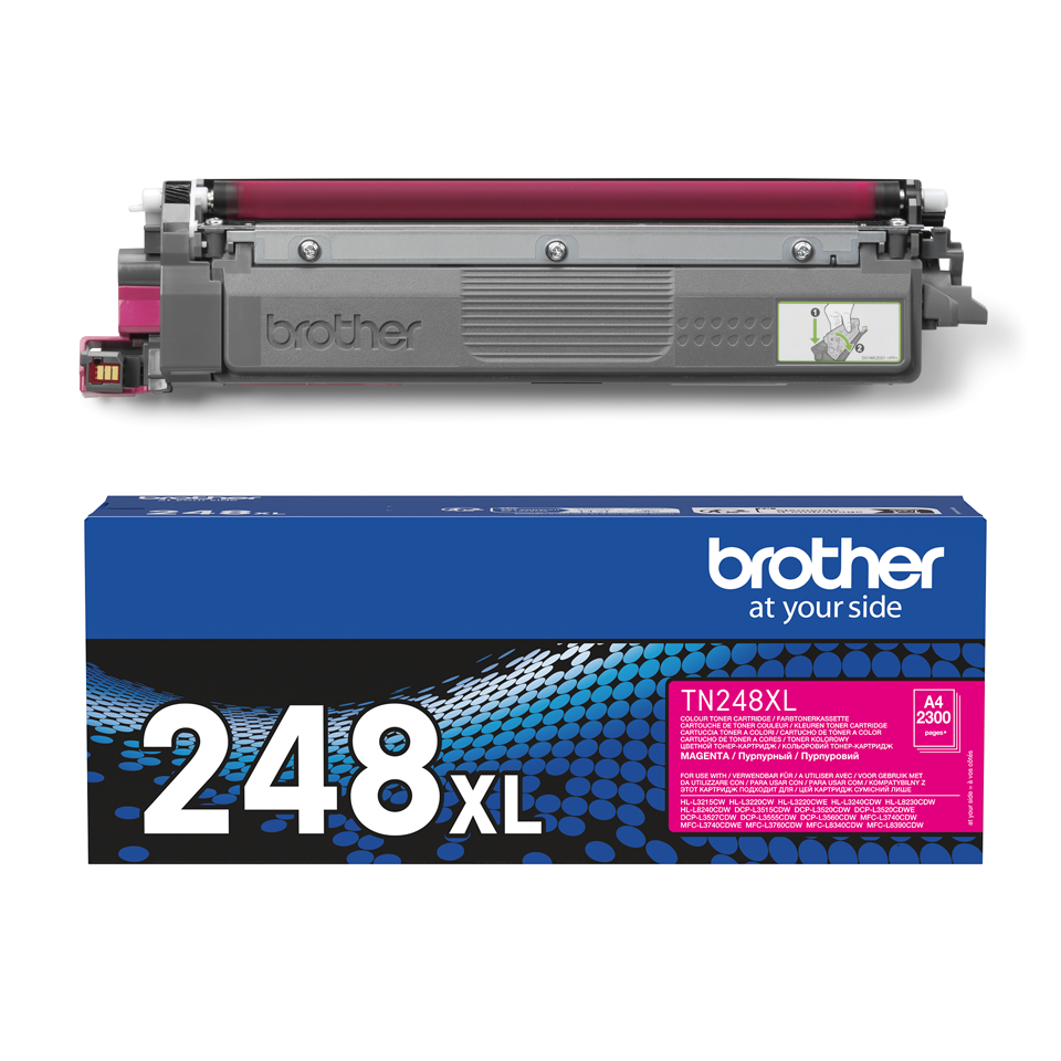 Toner Magenta TN-248XLM pour imprimante Laser Brother - 2