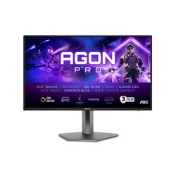 Grosbill Ecran PC AOC AGON 31.5" QD-OLED 4K/165Hz/0.03ms/Pivot/Adap Sync