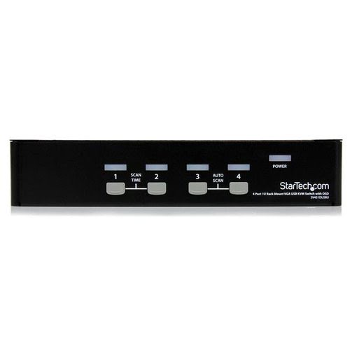 4 Port 1U Rackmount USB KVM Switch - Achat / Vente sur grosbill-pro.com - 1